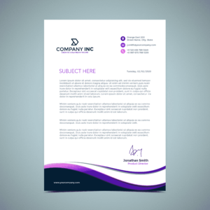 professional letterhead